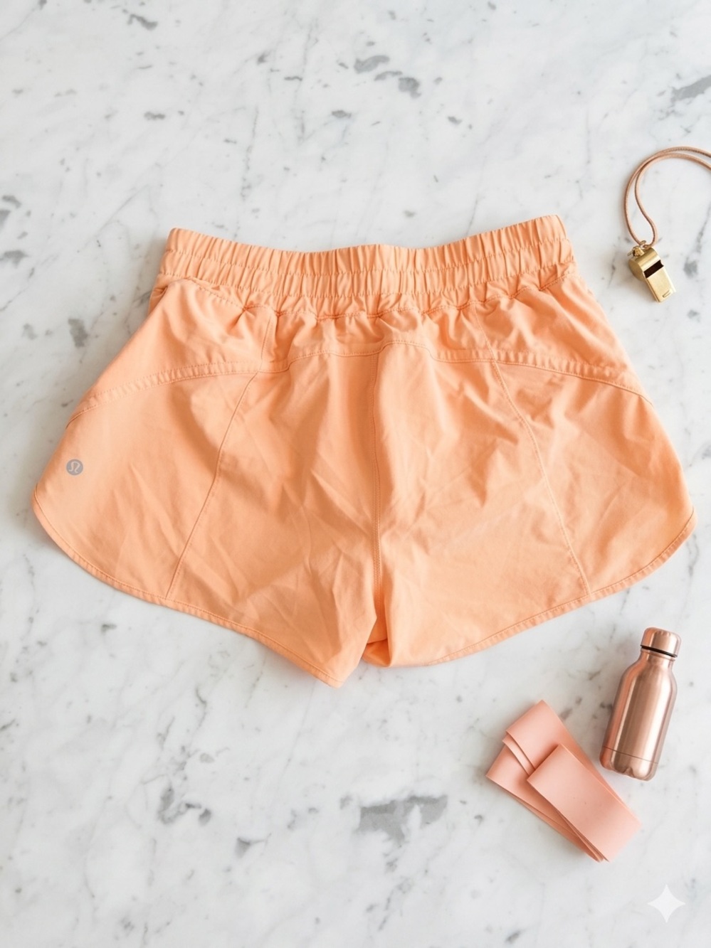Lululemon athletica Peach Running Shorts Size 10 - Picture 3 of 3